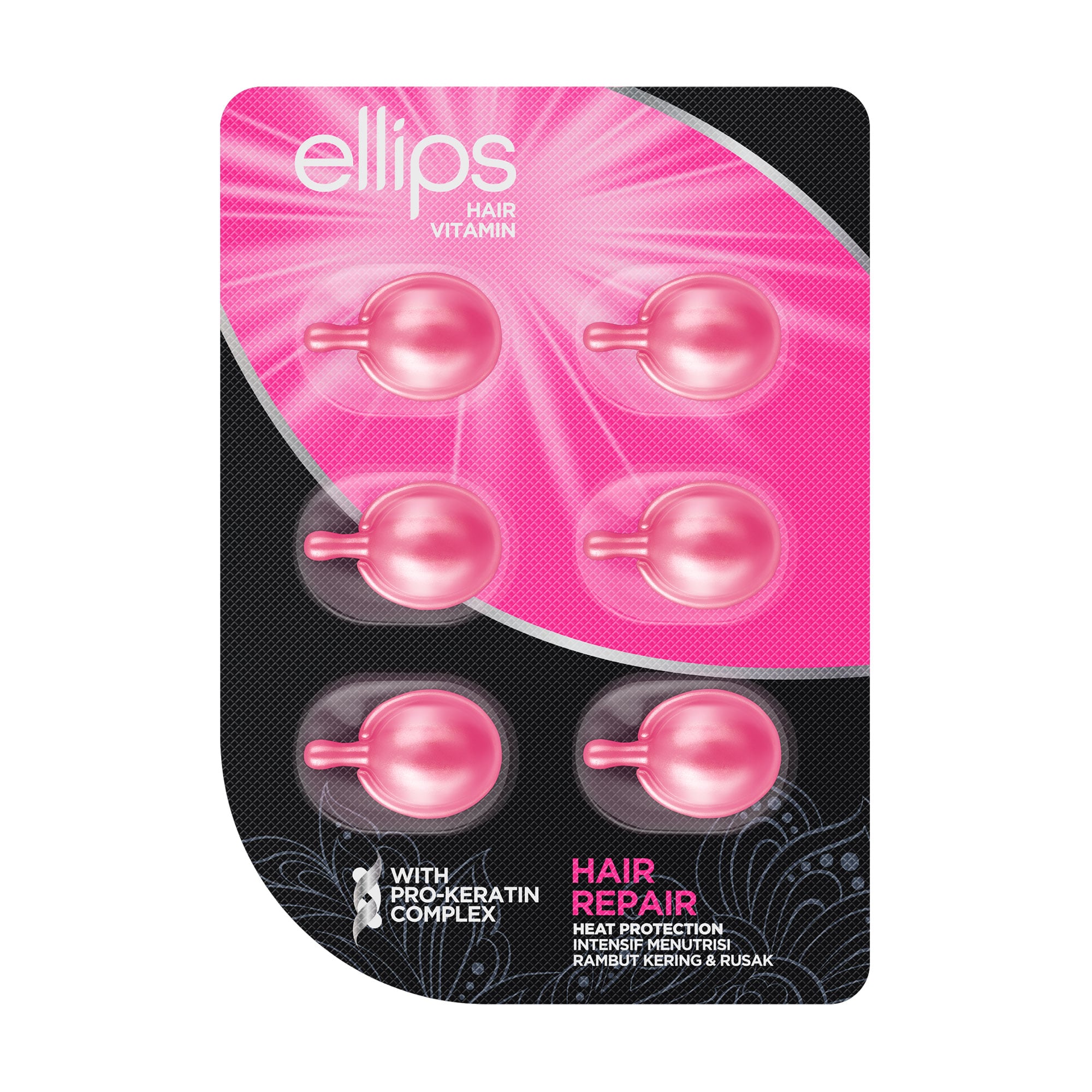 Вітаміни для волосся Ellips Hair Vitamin Repair Відновлення з Pro-кератиновим комплексом, 6*1 мл
